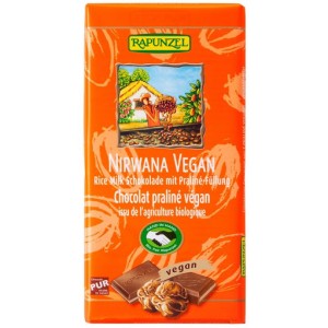 Chocolate Nirwana Vegan -Chocolate Praline Vegan 100grs.Rapunzel