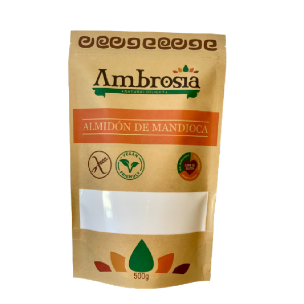 Almidon de Mandioca Libre de Gluten 500 grs Ambrosia