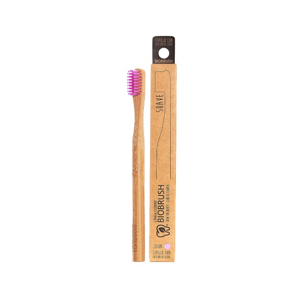 Cepillo dental Bambu Suave - Color Morado Biobrush