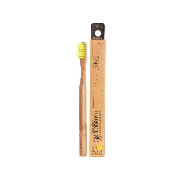 Cepillo dental Bambu Suave - Color Amarillo Biobrush