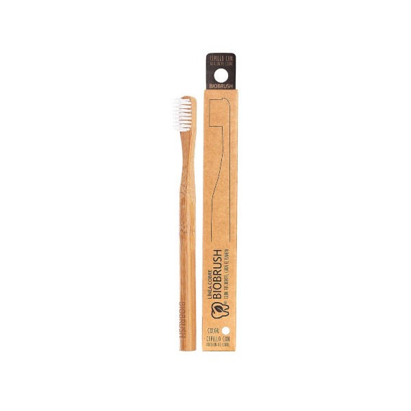 Cepillo dental Bambu Medio - Color Blanco Biobrush