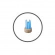 Cepillo dental Bambu Ortodoncia Suave- Color Azul Biobrush