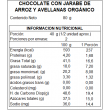 Chocolate con Jarabe de arroz y avellanas orgánico 80 grs Marca : Ichoc