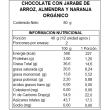 Chocolate con jarabe de arroz, almendra y naranja orgánico 80grs Marca: Ichoc