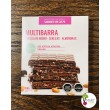 Multibarra , chocolate negro, cerezas y almendra 150 grs. Sabores sin culpa