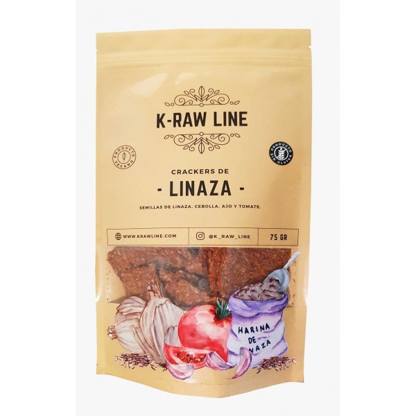 Crackers de Linaza 75 grs. K raw line