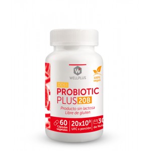Probiotic Plus 20 Billones 60 capsulas . Wellplus