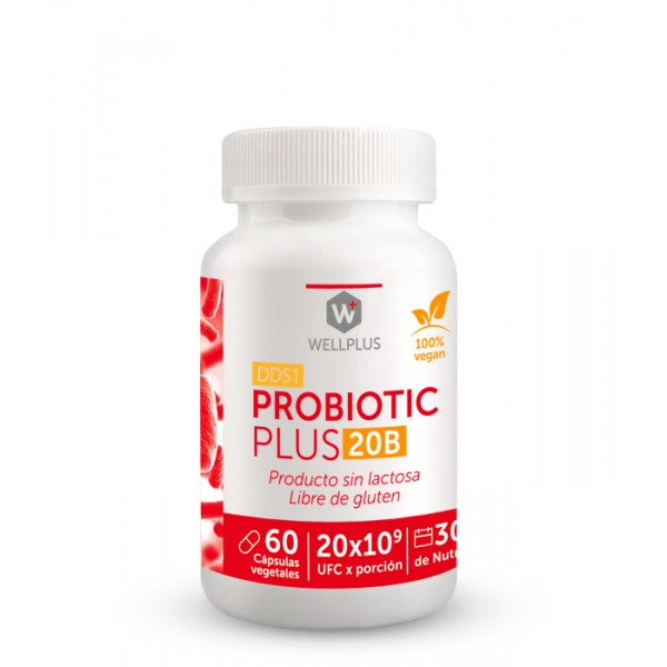 Probiotic Plus 20B 60 capsulas . Wellplus