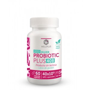Probiotic Plus 40B 60 cápsulas. Wellplus