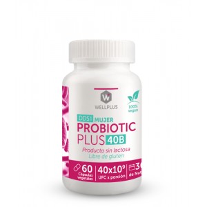 Probiotic Plus 40 Billones 60 cápsulas. Wellplus