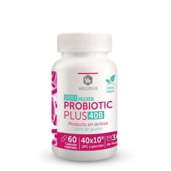 Probiotic Plus 40B 60 cápsulas. Wellplus