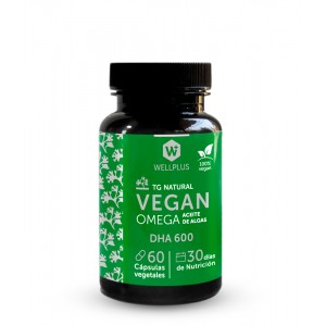 Omega -3 Vegan 60 cápsulas. Wellplus