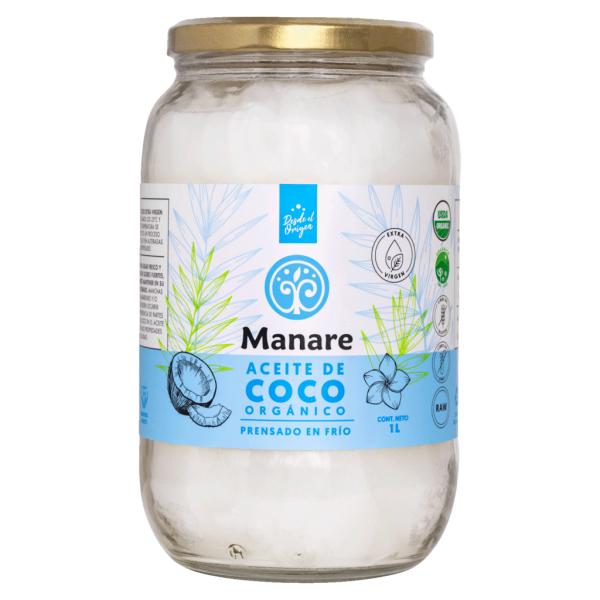 Aceite de Coco Organico Extra virgenManare 1lt