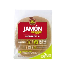 Jamón Mortadela Vegano. Vegusta