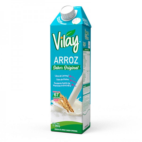 Bebida de Arroz Sabor Original 1 litro.Vilay