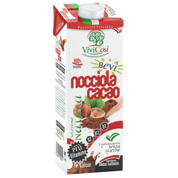 Bebida de Avellana con Cacao 1 litro. ViviCosi
