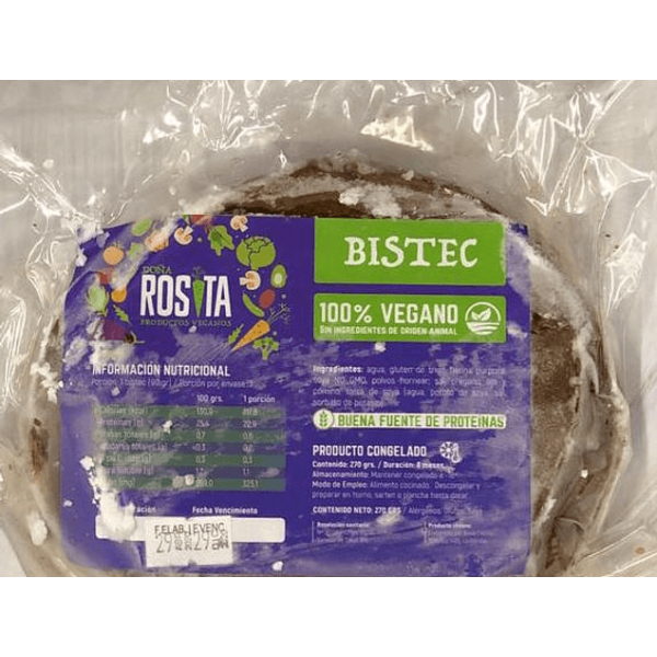 Seitán Bistec 270 grs. Doña Rosita