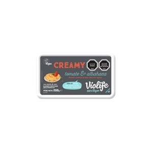 Queso crema Vegano Tomate Albahaca 200 grs. Violife