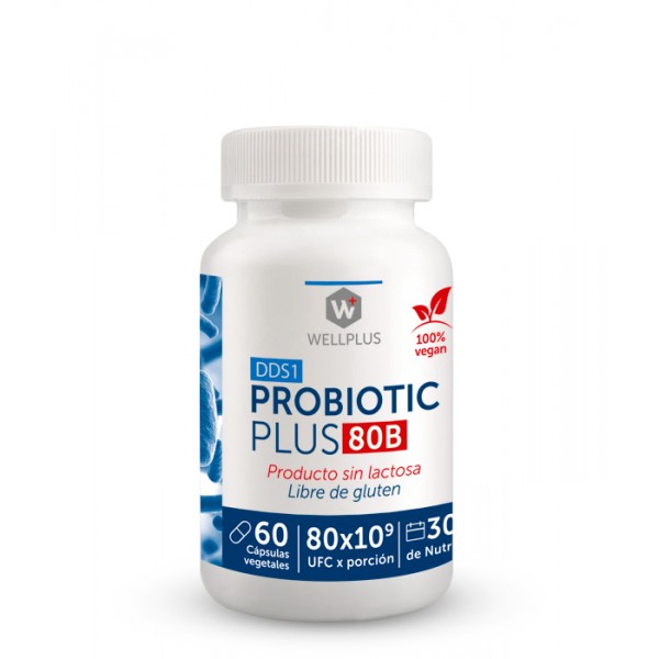 Probiotic Plus 80 Billones 60 cápsulas. Wellplus