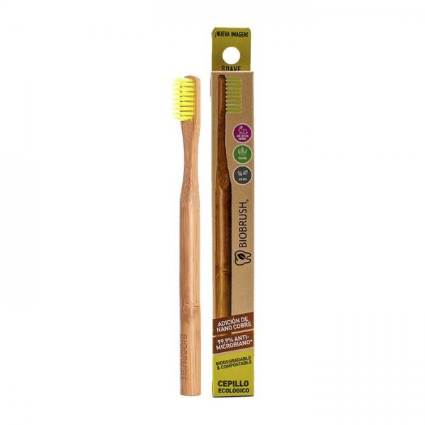 Cepillo dental Bambu Suave - Color Amarillo Biobrush
