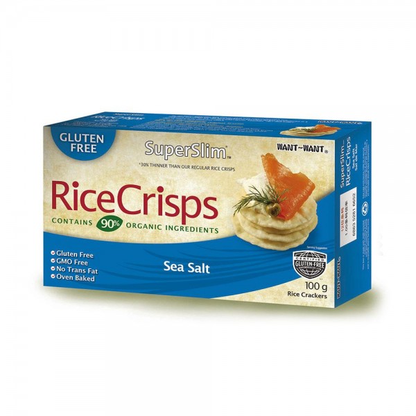 Galletas de Arroz con sal de mar100grs.Rice Crisps