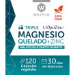 Magnesio Quelado +Zinc 120 cap. Wellplus