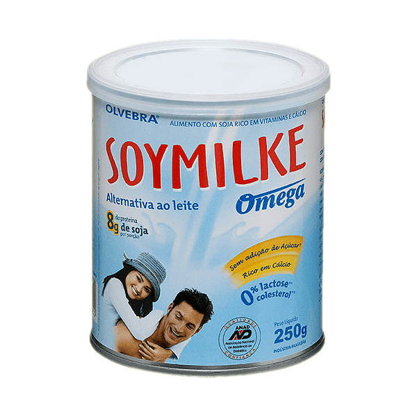 Bebida de soya en polvo Soymilke Omega 250grs. Olvebra