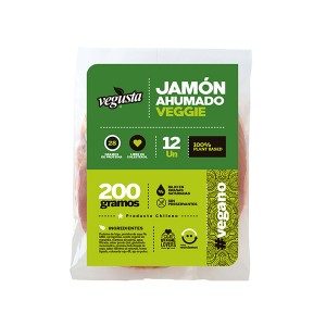Jamón Ahumado Vegano.Vegusta