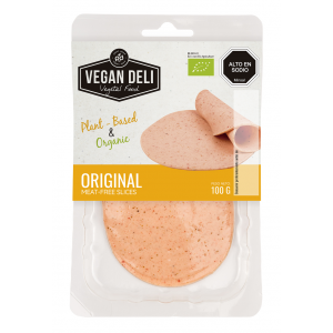 Original meat-free slices orgánico 100g.Vegan Deli