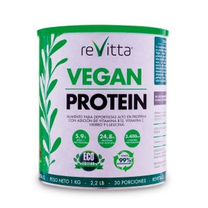 Proteina Vegana Vegan Protein sabor Dulce de leche 1 kg.Revitta
