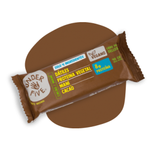 Barra de proteína Vegana de maní chocolate 45grs. UnderFive