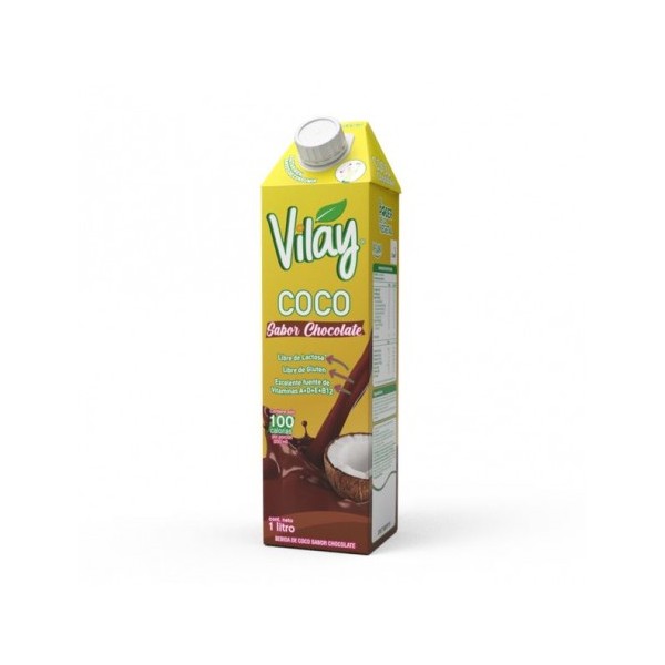 Bebida vegetal coco chocolate 1 litro - Vilay