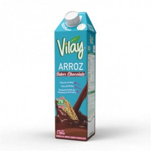 Bebida vegetal arroz chocolate 1 litro - Vilay
