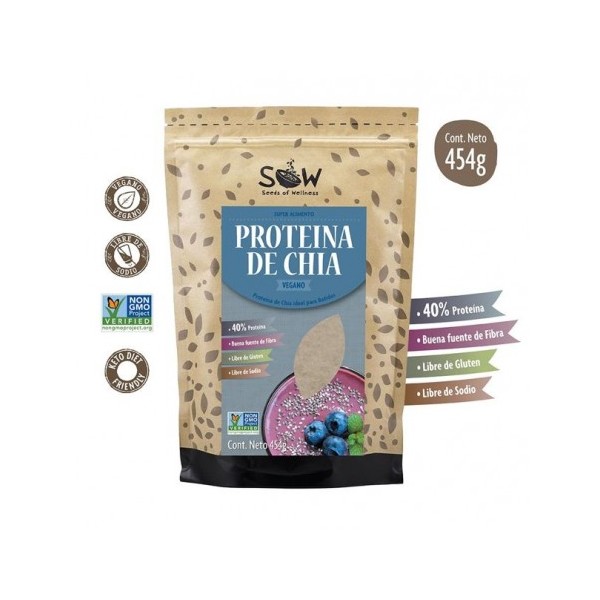 Proteina de chia sow 454 grs - Sow