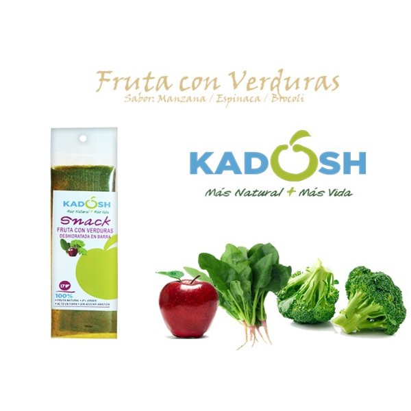 Snack Pure de Manzana Espinaca y Brocoly,Vitamina C
