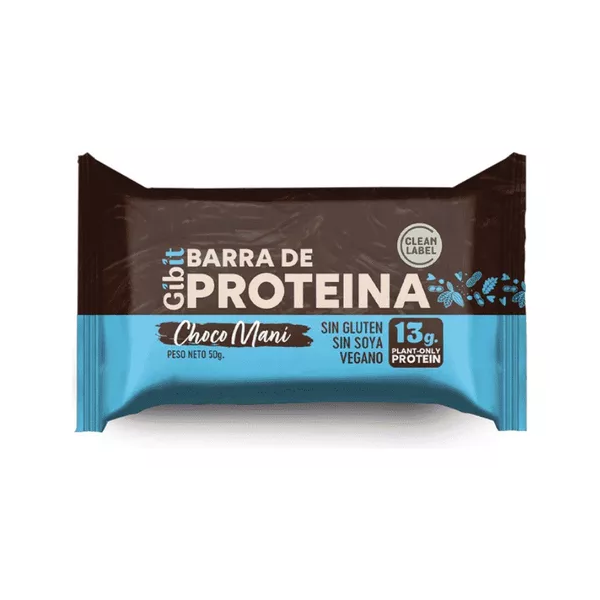 Barra Proteica Cacao Maní 45 g. Gibit