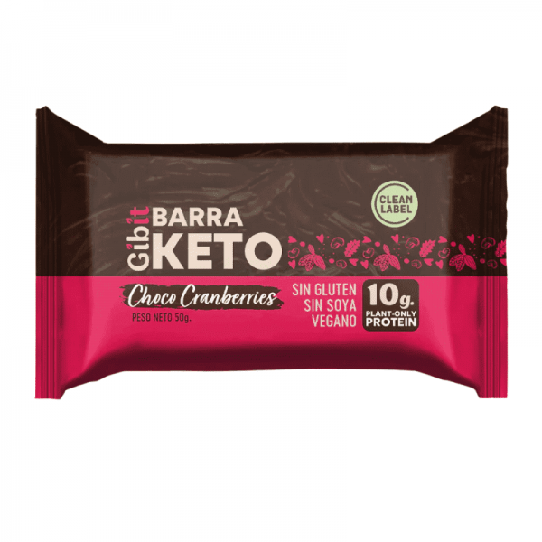 Barra Proteica Choco Cranberries Keto 45 g . Vmart