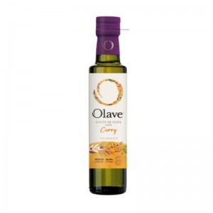 Aceite de oliva extra virgen con curry 250ml. Olave