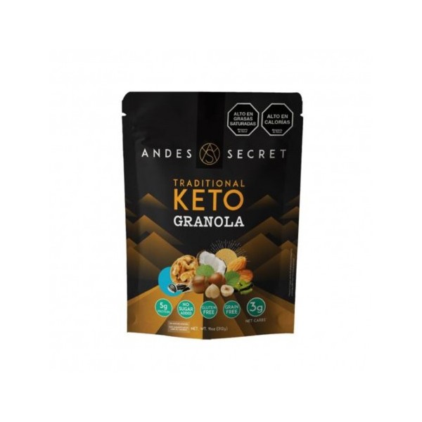 Granola keto tradicional 312 grs.Andes Secret