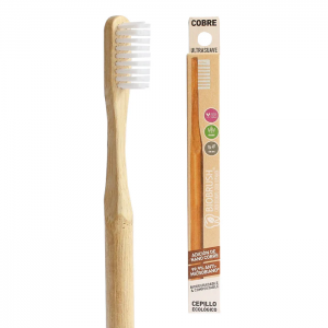 Cepillo dental Bambu Ultrasuave - Color Blanco Biobrush