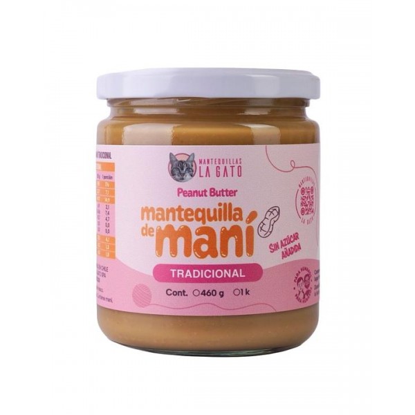 Mantequilla de Maní Tradicional 460gr. La Gato