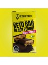 Keto Bar Black Peanut.Zenzero