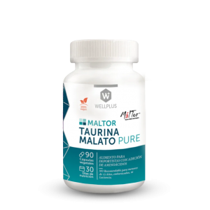 Maltor Taurina Malato Pure 90 cápsulas -Wellplus