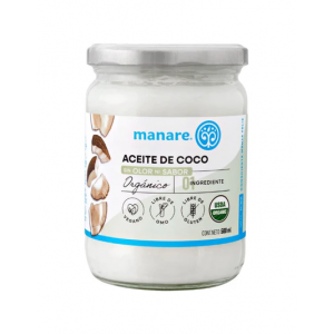 Aceite de coco orgánico 200 ml.Manare