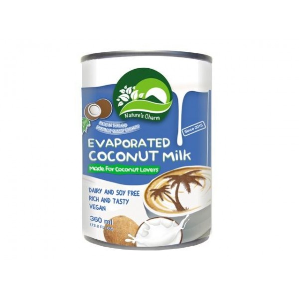 Leche evaporada de Coco 360ml Nature´s Charm