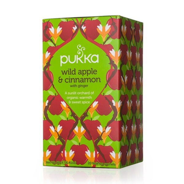 Infusión Wild Apple Cinnamon Manzana y Canela Pukka 20 bolsitas