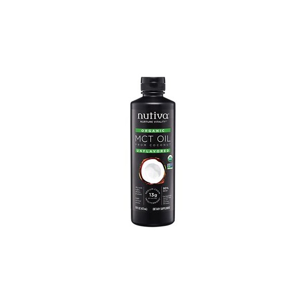 Nutiva Aceite de Coco Organico MCT sin sabor 946ml