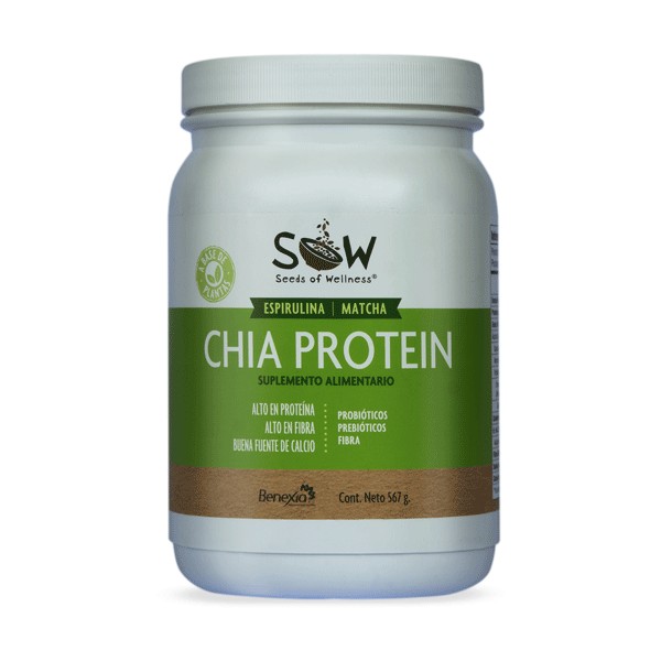 SOW PROTEINA CHIA SPIRULINA MATCHA 567 GRS